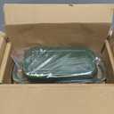 Flavehc Bread Pan Cast Iron Loaf Pan with Lid 9x5 Inch Bread Loaf Pan for Baking Bread Enameled Cast Iron Sourdough Bread Pan