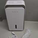 1,000 Sq. Ft Dehumidifier for Home, Quiet Portable Dehumidifier with Auto Shut Off and Aromatherapy Diffuser, 7 Colors LED Light for Basement Bedroom,Ivory