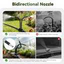 75Ft 1/2" Tubing High-Flow Drip Irrigation System, 360 Adjustable Garden Watering System with 40 Nozzles, Dual-Side Watering Kit for Raised Beds, Greenhouses & Efficient Plant Irrigation