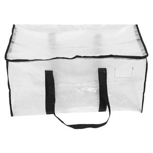 Large Storage Bags: Clothes Storage Bins Foldable Closet Organizers Containers With Handle For Clothing Blanket Comforters Bed Sheet Pillows And Toys Transparent 88l 3 Pack