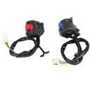 Handlebar Switch Control-1 Pair Motorcycle 7/8inch Left and Right Handlebar Mount Switch with Horn and Ignition Control