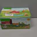 BOLZRA Farm Animal Figurines, Realistic Plastic Animals Toys with Fences Building Blocks, Farm Figures Playset Educational Christmas Birthday Gift for Kids & Toddlers, 53 PCS