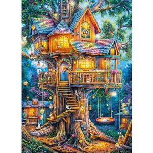 Jigsaw Puzzles for Adults 1000 Pieces, Interlock Perfectly Letter on Back No Dust, Home Decor Birthday Party Gift Toy for Men Women Elders Seniors, 1:1 Poster-Elf Tree