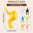 6 Pack Dog Tail Wall Hooks Plastic Wall Mounted Coat Hooks for Coat, Hat, Towel, Bag, Key, Plastic Bathroom Rustic Decor Entryway Hallway Kitchen Bathroom