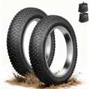 Fat Tire Electric Bike Tires 20x4.0 2-Pack All Terrain Puncture Proof Ebike Tires with Deep Tread, Wear-Resistant for Snow/Sand/Beach/Off-Road - 20 inch Compatible with Fat Tire Bikes