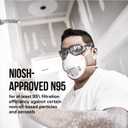 3M N95 Performance Respirator 8210, 20 Pack, Drywall Sanding, NIOSH-APPROVED N95, Advanced Filter Media For Easy Breathing, Cushioning Nose Foam, Adjustable Noseclip, Stretchable Straps (8210D20-DC)