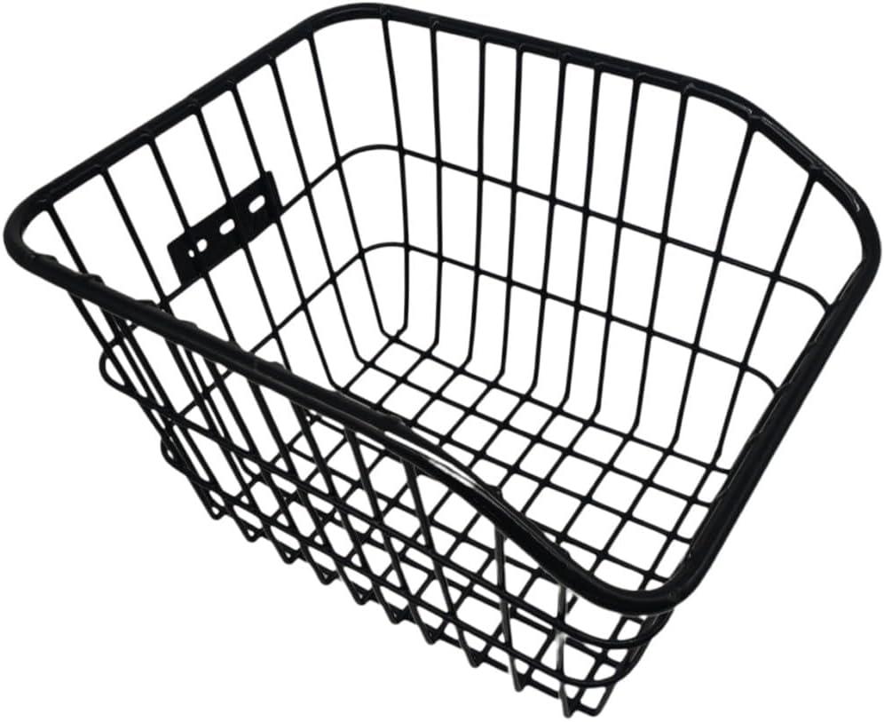 Bike Basket Rear Sturdy Metal Bicycle Baskets for Rear Easy Install Detachable Basket for Boys and Girls Bike