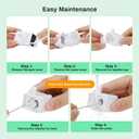 Cat Water Fountain Pump, JY-200S Replacement Pump for Stainless Steel Pet Fountain Adjustable Water Flow Dispenser, Ultra Quiet Pump with Submersible Motor for Dog Drinking Bowl, Low Consumption