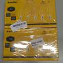 Ascher E12 Candelabra LED Light Bulbs 60 Watt Equivalent, Warm White 2700K, Non-Dimmable, 550 Lumen, Clear LED Filament Candle Bulbs, Pack of 10