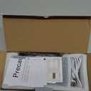 Shelprojsu LED Cordless Wall Sconce, 5200mAh Rechargeable Battery Operated Wall Lamp with Remote Control, 3 Colors and Dimmable Magnetic Wireless Wall Light (Black, 1)