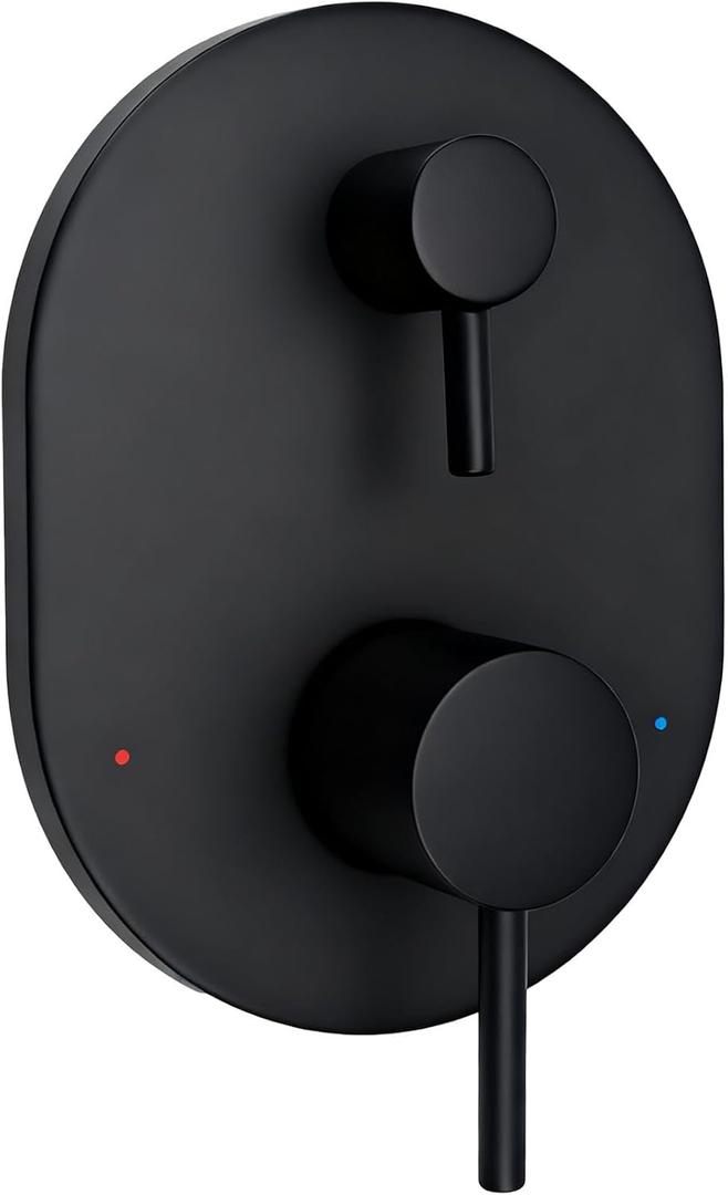 UT3290BL Matte Black Shower Valve Trim Kit for Moen Align M-CORE 3-Series 2-Handle Shower Faucet Trim, Shower Handle trim Includes 1213 Cartridge for Moen U232 U362 M-CORE Mixing Valve, Valve Required