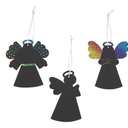 Magic Color Scratch Angel Christmas Ornaments