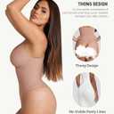 FeelinGirl Shapewear Bodysuit for Women Tummy Control Waist Bodysuit Thong Shapewear Body Shaper Going Out (Medium)