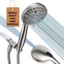 Shower Head with Handheld, All Metal Holder & Extra Long 6 ft. Stainless Steel Hose,Brushed Nickel 2.5 GPM