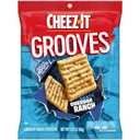 Cheez-It Grooves Crunchy Cheese Crackers, Snack Crackers, Lunch Snacks, Zesty Cheddar Ranch (6 Pouches) (EXP 11/19/26)