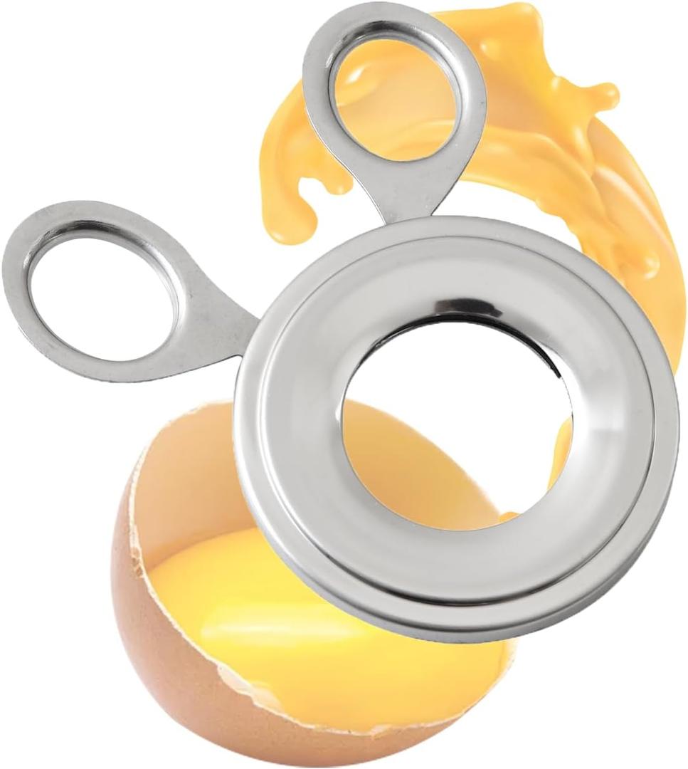 Egg Shell Opener, Stainless Steel Egg Cracker Tool, Easy Egg Topper Cutter for Quickly Removing Cooked Egg Shells Kitchen Gadget for Home Use (1 Pcs)