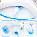 48 Count Flushable Toilet Refills, Disposable Toilet Bowl Paper Bulk, Fresh Flushable Toilet Brush Refill Pads for Toilet and Bathroom, Toilet Brush Accessories (No Handle)