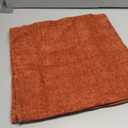 MIULEE Pack of 2 Couch Throw Pillow Covers 18x18 Inch Soft Burnt Orange Chenille Pillow Covers for Sofa Living Room Solid Dyed Pillow Cases