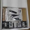 Keyboard Tray | Under Desk Keyboard Tray Slide Out w/Adjustable C-Clamps for Desks Up to 1.5-Inch-Thick | Clamp On Drawer with 1x USB-C to 4 USB-A Hub and 1x Five-Cable Management Organizer