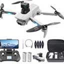 GPS Drones with Camera for Adults 4K with Brushless Motor and Follow Me Mode,Long Flight Time and Distance,5G FPV Transmission and Auto Return, Foldable RC Quadcopter for Beginner and Kids,Under249g