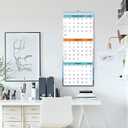 2026-2027 Wall Calendar - April 2026 - July 2027, 3-Month Display Vertical Calendar 2026-2027, Calendar Planner, 11" x 26", Large, Lay- Flat, Perfect for Your Busy Schedule