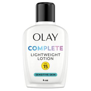 Olay Face Moisturizer, Complete All Day Moisturizer With Sunscreen Broad Spectrum SPF 15  Sensitive, 4 fl. Oz, 1 unit