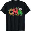 Nurse Life Merry Christmas CMA Certified Medical Assistant T-Shirt M