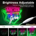 NEONLOVE Game Neon Sign Arcade Neon Signs For Wall Decor Gifts For Teen Boys Game Boy Claw Machine Led Lights For Gaming Room Bedroom Arcade Party Bar Pub Decoration Gamer Gifts