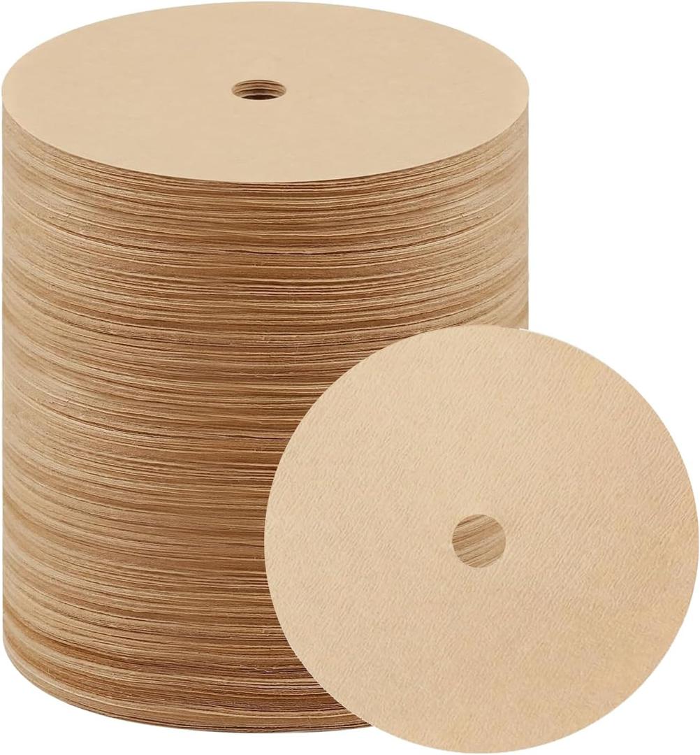600 Count Percolator Coffee Filters3.75 Inch Disposable Round Coffee FilterNatural UnbleachedDisc Coffee Filters for CampingCoffee PotHomeOffice