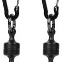 Quick Release Keychain,Magnetic Release Holder,Strongest Magnetic Carabiner for Fly Fishing Magnet Metal Hooks,Black