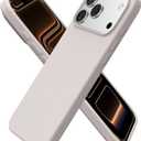 ORNARTO Compatible with iPhone 17 Pro Max Case 6.9", Slim Liquid Silicone 3 Layers Soft Gel Rubber Shockproof Protective Cover with Anti-Scratch Microfiber Lining-Stone Gray