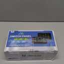 MICTUNING P1S-B08 Blue 8 Gang Switch Panel High Power 6 Level Brightness Multifunction Toggle Momentary Flash Strobe Car Touch Switch Box Universal for Truck ATV UTV