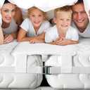 10" Extra Wide Bed Bridge Twin to King Converter Kit - Split King Gap Filler for Adjustable Bed - Mattress Connector & Gap Filler for Bed - Heavy Duty Metal Buckle Strap - 25D Memory Foam (White)