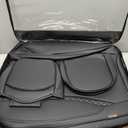 Coverado Car Seat Cover Full Set, Black Seat Covers Front Seats Back Seat Covers, Nappa Leather Waterproof, Car Seat Cushion, Car Seat Protector Universal Fit Most Cars