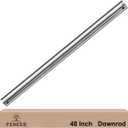 48 Inch Ceiling Fan Downrod, 4 FT Nickel Unthreaded Fan Downrod
1 Inch OD 1.5MM Thick Solid Steel, Precision Holes for Easy Install, Rust‑Resistant, Universal Ceiling Fan Extension Rod