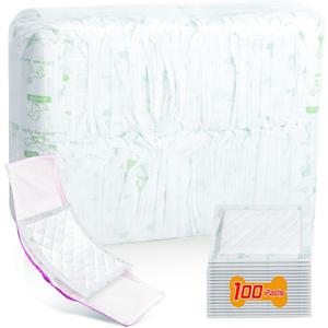 Dog Diaper Liners for Male and Female Dogs, 100ct, Super Absorbent Disposable Dog Diapers Booster Pads fit Most Pet Belly Bands and Wraps (X-Large)