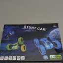 QUNREDA Remote Control Car, RC Cars Toys for Kids Ages 6-12, 4WD Stunt Car with LED Lights & 360° Flips, 2.4GHz, Upgraded USB-C Modular Batteries, 8-10 Year Old Boys Birthday Gift (Blue)