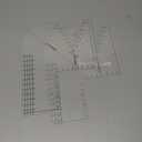 Copkim 2 Pack Boxed Bag Making Template Acrylic Template Patchwork Ruler Sewing Tools Set for Beginners Curve Notion Bag Zip Pocket DIY Sewing