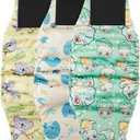 Washable Male Dog Diapers Reusable, Premium Belly Bands for Male Dogs, Pack of 3, High Absorbing Extra Small Male Dog Pee Wraps for Doggie in Incontinence or Excitable Urination and Training(XS)