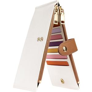 Travelambo RFID Wallet Women Bifold Multi Card Wallet Case with Zipper Pocke Credit Card Holder for Women