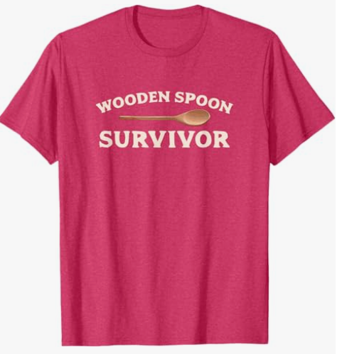Wooden Spoon Survivor T-Shirt, Medium