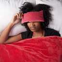 DreamTime Aromatherapy Blanket, Luxury Gift, Plush Lap Quilt, Soothing, Cinnamon Clove Scent (One Size, Red)