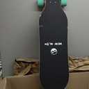 New Olym 41'' Longboard Skateboard 8 Layer Canadian Maple Drop Through Longboards for Youths Beginners, Dinosaur