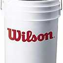 Wilson Sporting Goods Ball Bucket with Lid, White