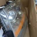 JSBOYAT Projector Headlight Assembly Replacement Compatible with 2008-2014 Cadillac CTS 2-Door Coupe/Sedan/Wagon Driver and Passenger Side Signal and Side Mark Light Included, Not for HID/Xenon Model (Chrome Housing & Amber Reflector)