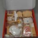 Dollhouse Furniture Set, Complete Room Collection with Kitchen, Dining, Living Room, Bedroom and Bathroom Accessories, Plastic (36-Piece Hrown)