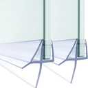 Shower Door Bottom Seal, 2 PCS 3/16" x 36" Shower Door Sweep for 3/16 Inch Glass, Frameless Glass Door Seal Strip,Stop Shower Leaks and Create a Water Barrier (5MM)