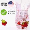 Vintage 1955 Etched 17oz Stemless Wine Glass  Happy 70th Birthday Gifts for Women Men, Cheers to Turning 70 Year Old Decorations Decor, 70th Bday Party Favors Supplies, Best Gift Ideas Her Woman 1.0