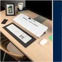 Quartet Dry Erase White Board, Magnetic Desktop Computer Pad for Notetaking, 21" x 7-3/4 Whiteboard, 1 Dry Erase Marker and Keyboard Pad, White Surface (Q090F01-R)