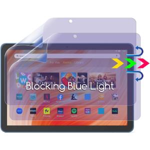 KEANBOLL 2 Pack Designed for Fire HD 10Fire HD 10 Plus Tablet 10.1 inch (11th/13th Generation, 2021/2023 Release) Screen Protector, Eye Protection Anti Blue Light Blocking Shield 